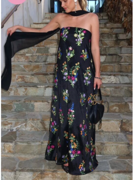 Show Me Your MuMu Dresses & Skirts - Show Me Your Mumu | Riley Maxi Dress | Ethereal Sequins | Black | XL